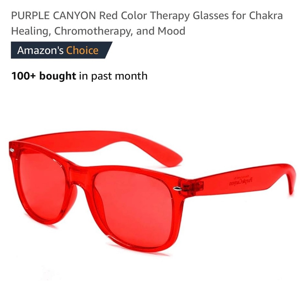 NWOT Red Therapy Glasses by Purple Canyon